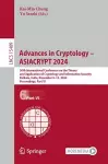 Advances in Cryptology – ASIACRYPT 2024 cover