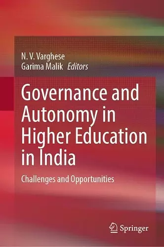 Governance and Autonomy in Higher Education in India cover