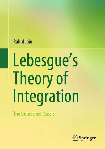 Lebesgue’s Theory of Integration cover