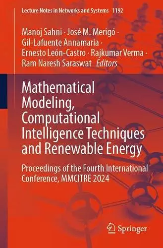 Mathematical Modeling, Computational Intelligence Techniques and Renewable Energy cover