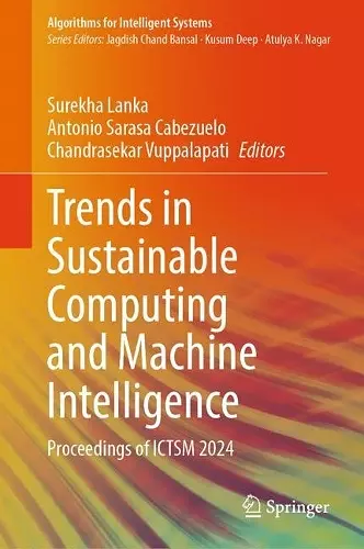 Trends in Sustainable Computing and Machine Intelligence cover