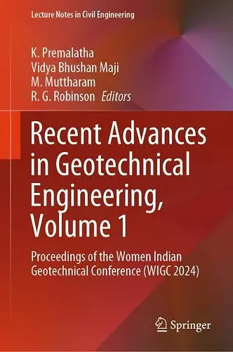 Recent Advances in Geotechnical Engineering, Volume 1 cover