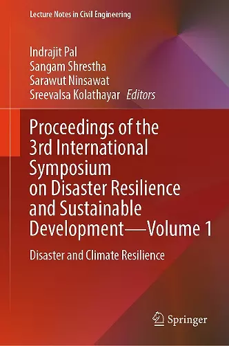 Proceedings of the 3rd International Symposium on Disaster Resilience and Sustainable Development—Volume 1 cover