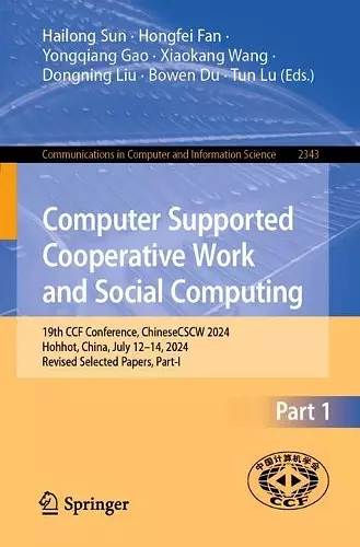 Computer Supported Cooperative Work and Social Computing cover