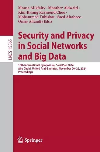 Security and Privacy in Social Networks and Big Data cover