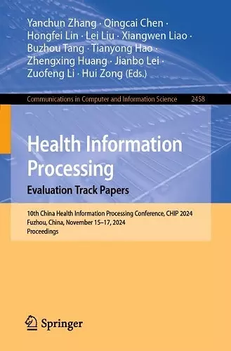 Health Information Processing. Evaluation Track Papers cover
