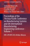 Proceedings of the 7th Asia Pacific Conference on Manufacturing Systems and 6th International Manufacturing Engineering Conference—Volume 1 cover