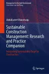 Sustainable Construction Management: Research and Practice Companion cover