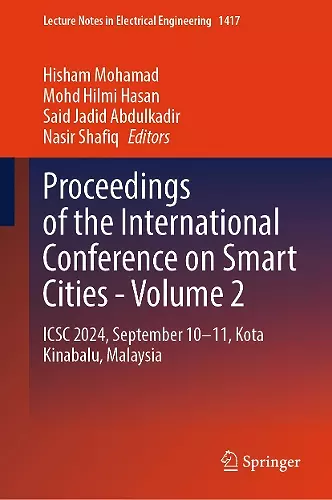 Proceedings of the International Conference on Smart Cities - Volume 2 cover