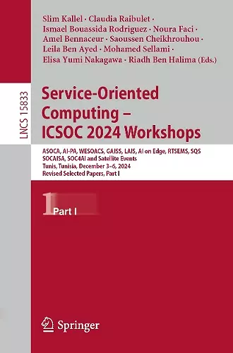 Service-Oriented Computing – ICSOC 2024 Workshops cover