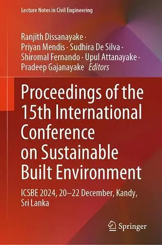 Proceedings of the 15th International Conference on Sustainable Built Environment cover