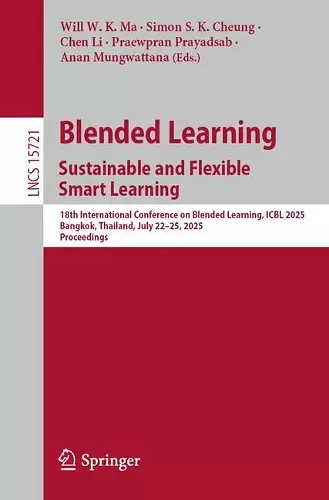Blended Learning. Sustainable and Flexible Smart Learning cover