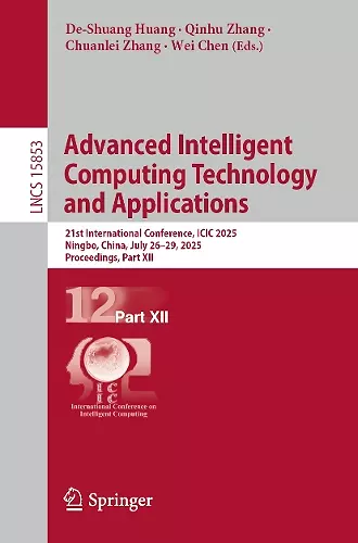 Advanced Intelligent Computing Technology and Applications cover