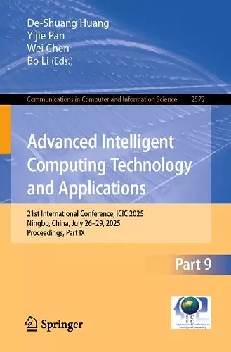 Advanced Intelligent Computing Technology and Applications cover