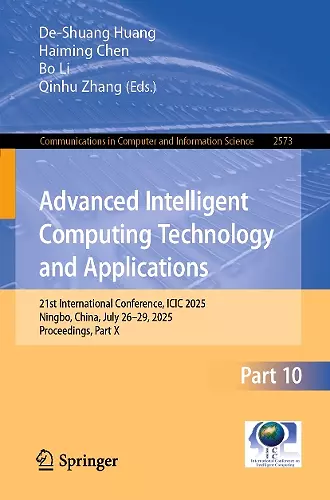 Advanced Intelligent Computing Technology and Applications cover