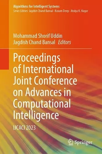 Proceedings of International Joint Conference on Advances in Computational Intelligence cover