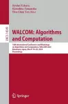 WALCOM: Algorithms and Computation cover