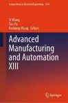 Advanced Manufacturing and Automation XIII cover