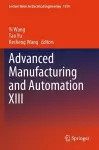 Advanced Manufacturing and Automation XIII cover