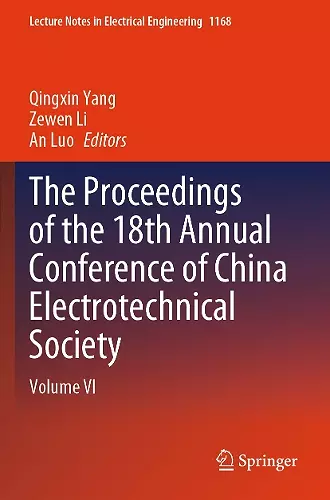 The Proceedings of the 18th Annual Conference of China Electrotechnical Society cover