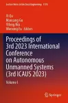 Proceedings of 3rd 2023 International Conference on Autonomous Unmanned Systems (3rd ICAUS 2023) cover