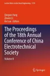 The Proceedings of the 18th Annual Conference of China Electrotechnical Society cover