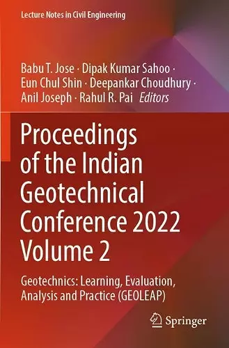 Proceedings of the Indian Geotechnical Conference 2022 Volume 2 cover