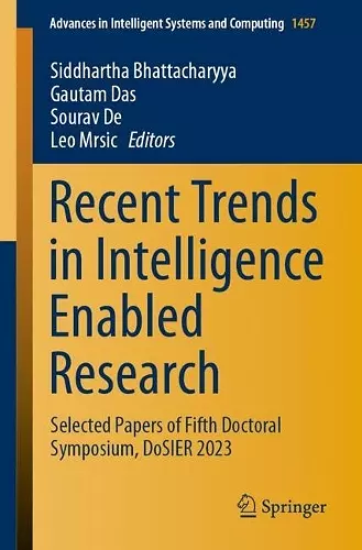 Recent Trends in Intelligence Enabled Research cover