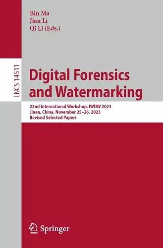 Digital Forensics and Watermarking cover