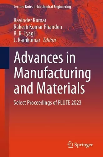 Advances in Manufacturing and Materials cover