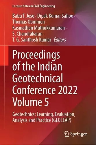 Proceedings of the Indian Geotechnical Conference 2022 Volume 5 cover