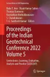 Proceedings of the Indian Geotechnical Conference 2022 Volume 5 cover