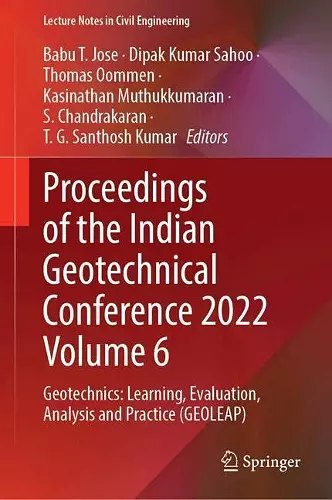Proceedings of the Indian Geotechnical Conference 2022 Volume 6 cover