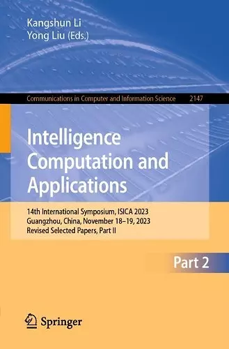 Intelligence Computation and Applications cover