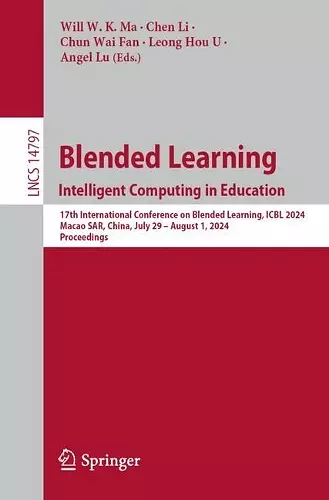 Blended Learning. Intelligent Computing in Education cover