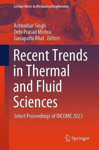 Recent Trends in Thermal and Fluid Sciences cover