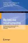 Big Data and Social Computing cover