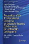 Proceedings of the 1st International Conference on University-Industry Collaborations for Sustainable Development cover