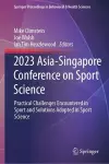 2023 Asia-Singapore Conference on Sport Science cover