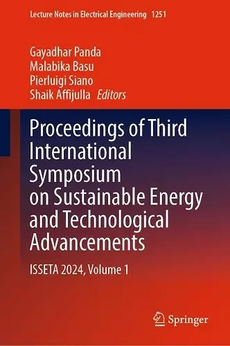 Proceedings of Third International Symposium on Sustainable Energy and Technological Advancements cover
