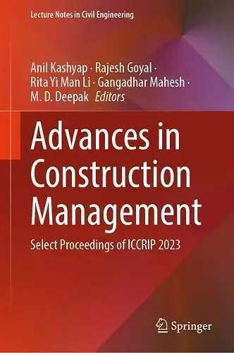 Advances in Construction Management cover