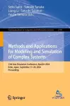 Methods and Applications for Modeling and Simulation of Complex Systems cover