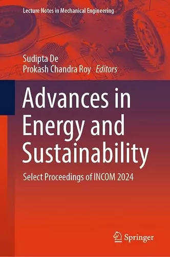 Advances in Energy and Sustainability cover