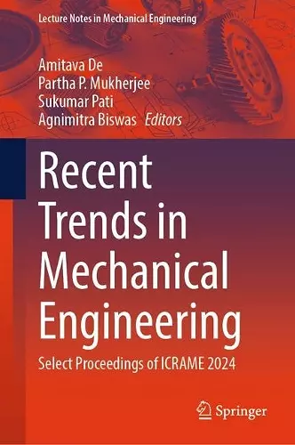Recent Trends in Mechanical Engineering cover
