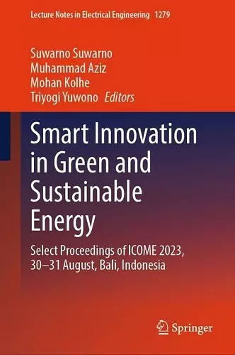 Smart Innovation in Green and Sustainable Energy cover