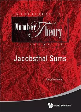 Jacobsthal Sums cover