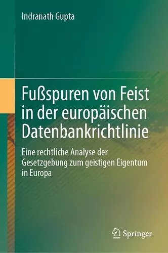 Fußspuren von Feist in der europäischen Datenbankrichtlinie cover