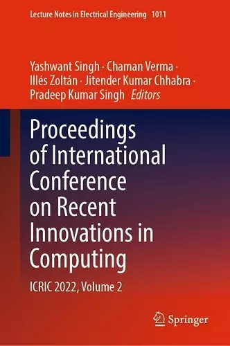 Proceedings of International Conference on Recent Innovations in Computing cover
