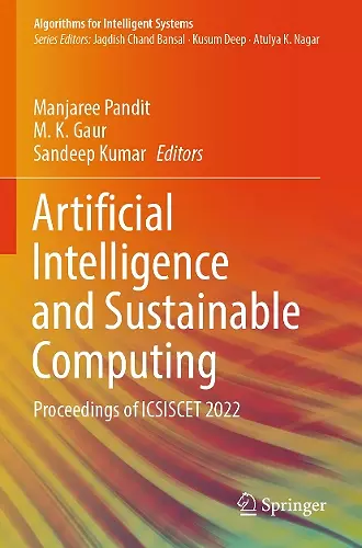 Artificial Intelligence and Sustainable Computing cover