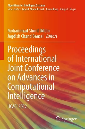 Proceedings of International Joint Conference on Advances in Computational Intelligence cover